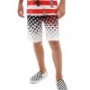 Vans Boys Checker Fade Boardshorts Black/White