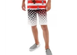 Vans Boys Checker Fade Boardshorts Black/White