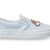 Vans Kids Classic Slip-On Sequin Patch Shoes Ballad Blue/True White