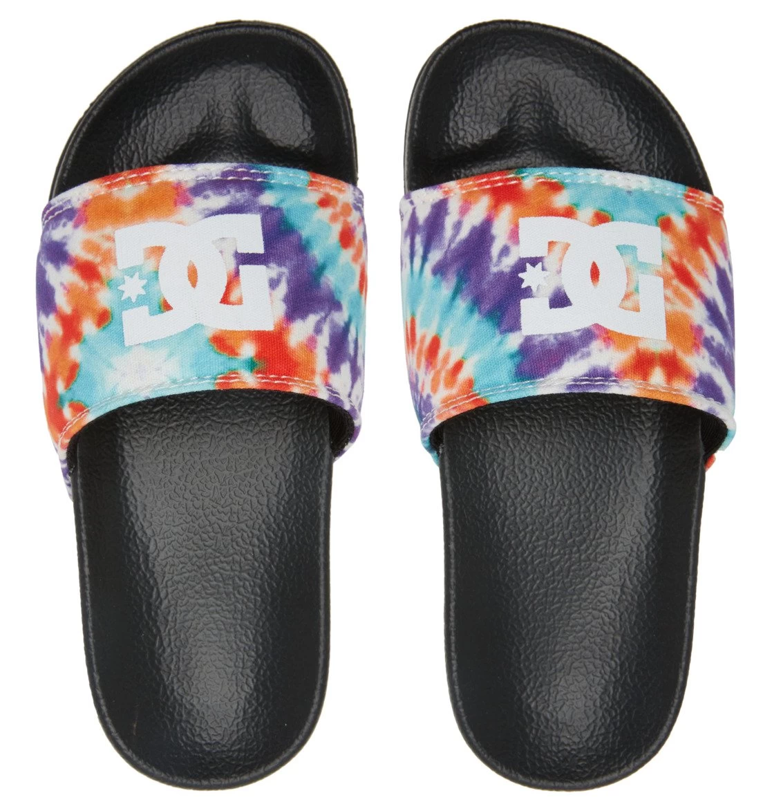 DC Slide Kids' Sandals Primary Tie Dye - Image 3