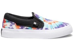 DC Manual Slip-On Tie Dye Kids' Shoes