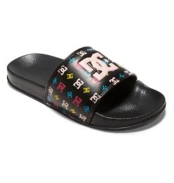 DC Slide Kids' Sandals Black/Pink/Crazy Pink