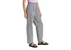 Brixton Victory Women's Trouser Pants Black Gingham