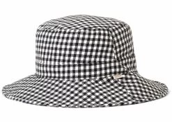 Brixton Petra Packable Bucket Hat Black Gingham
