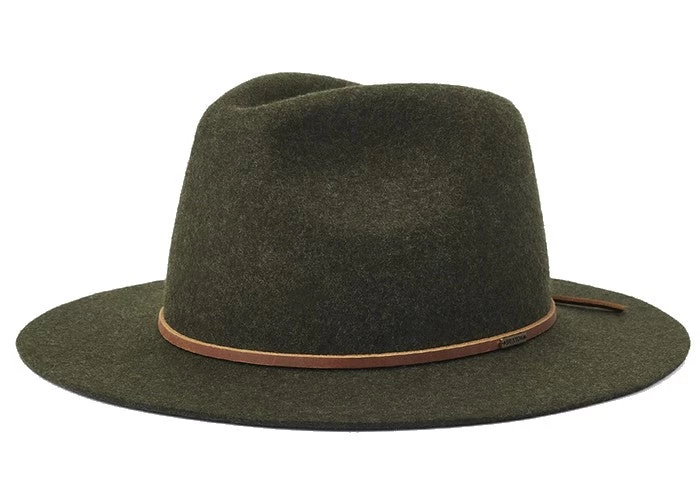 Brixton Wesley Fedora Hat Moss/Brown Mix