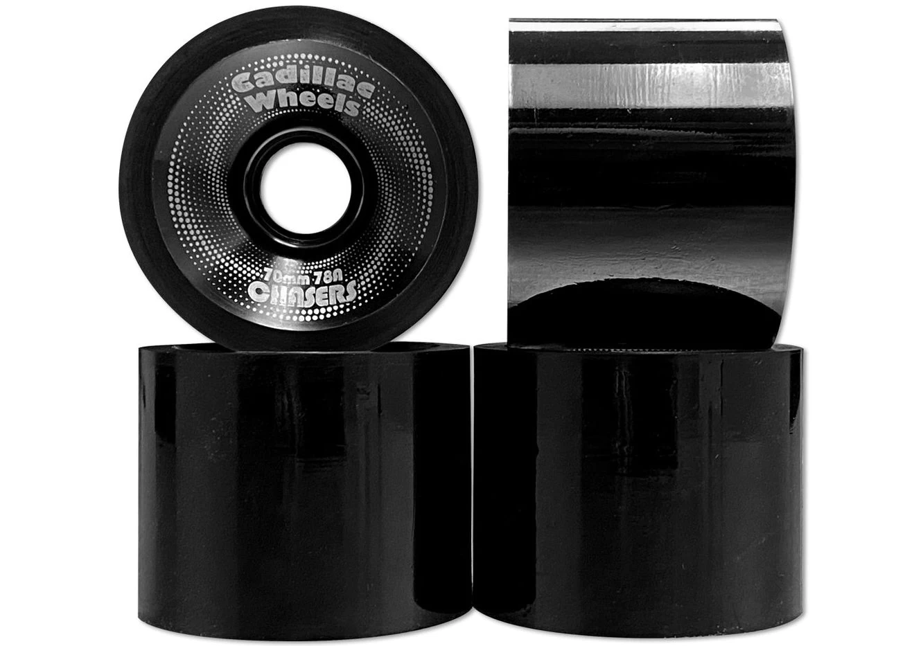 Cadillac Chasers 70MM 78A Black Longboard Wheels