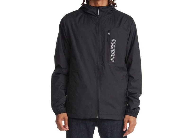 DC Dagup Solid 2 Packable Water-Resistant Windbreaker Black