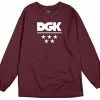 DGK All Star Long Sleeve Tee Burgundy