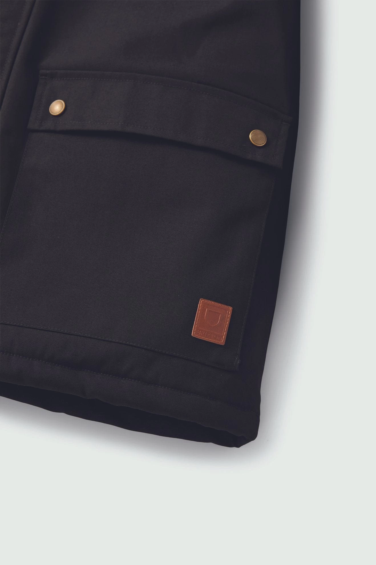 Brixton Storm Parka Jacket Black - Image 3