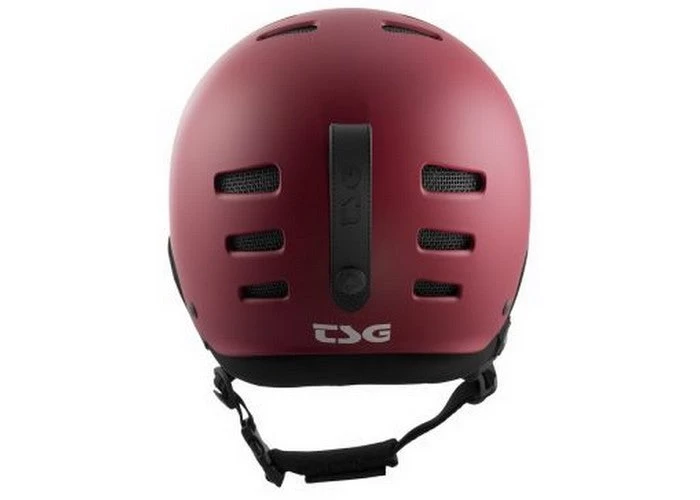 TSG Gravity Solid Color Helmet Satin Grape Red - Image 2