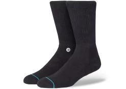 Stance Icon Crew Socks Black/White