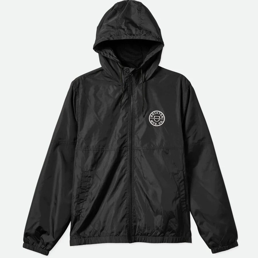 Brixton Claxton Crest Lightweight Jacket Black/Black - Image 4