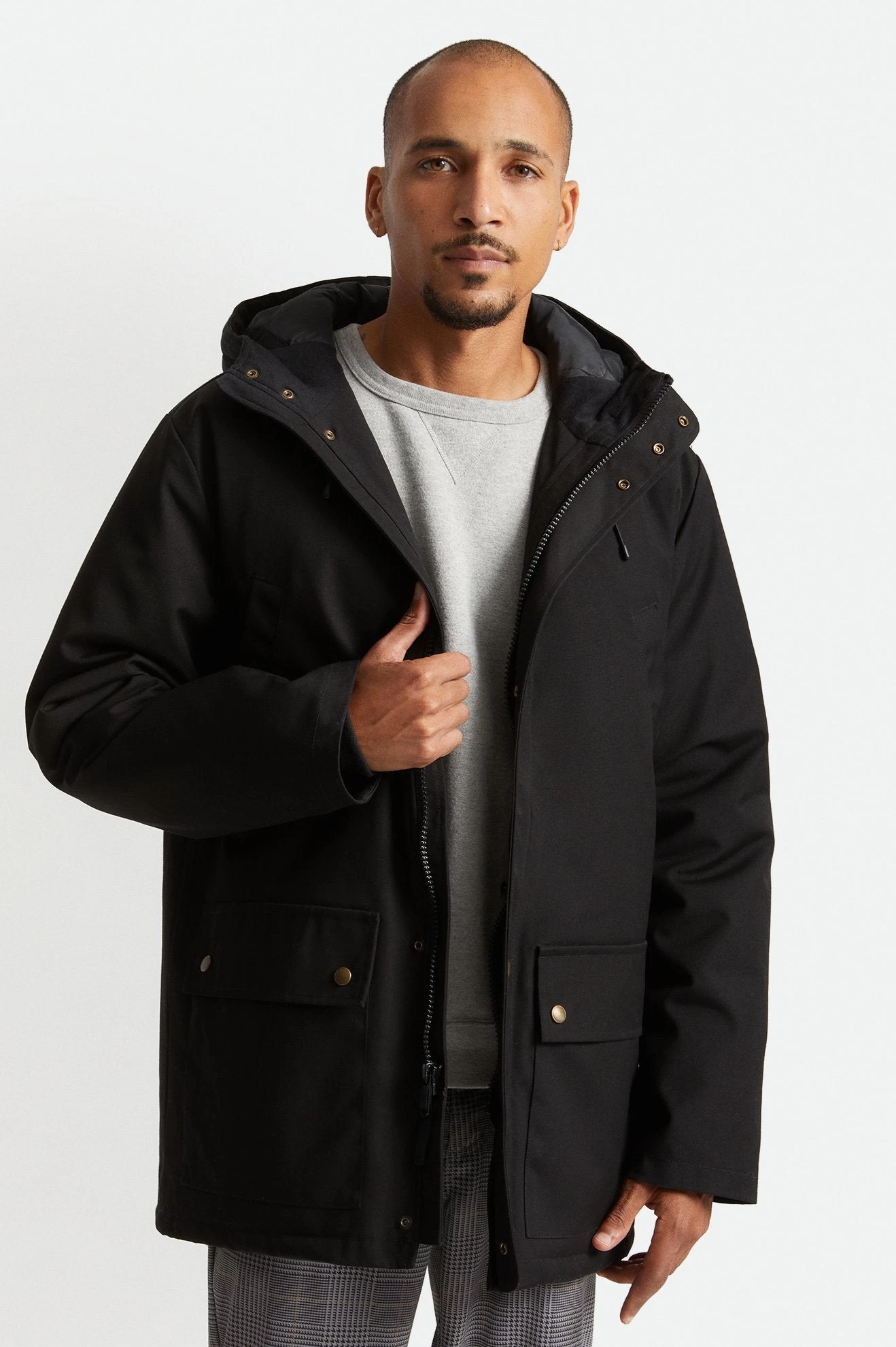 Brixton Storm Parka Jacket Black - Image 5