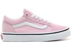 Vans Youth Old Skool Kid's Shoes Lilac Snow True White