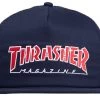 Thrasher Embroidered Outlined Mesh Cap Navy