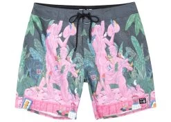 RVCA LP X KLW Nightscape Boardshorts Black Multi