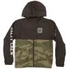 Salty Crew S-Hook Kid's Windbreaker Jacket Black/Camo