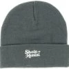 Skate Mental Script Logo Beanie Grey