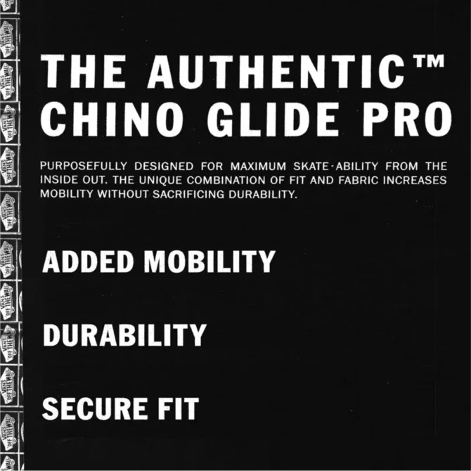 Vans Authentic Chino Glide Pants Black - Image 5