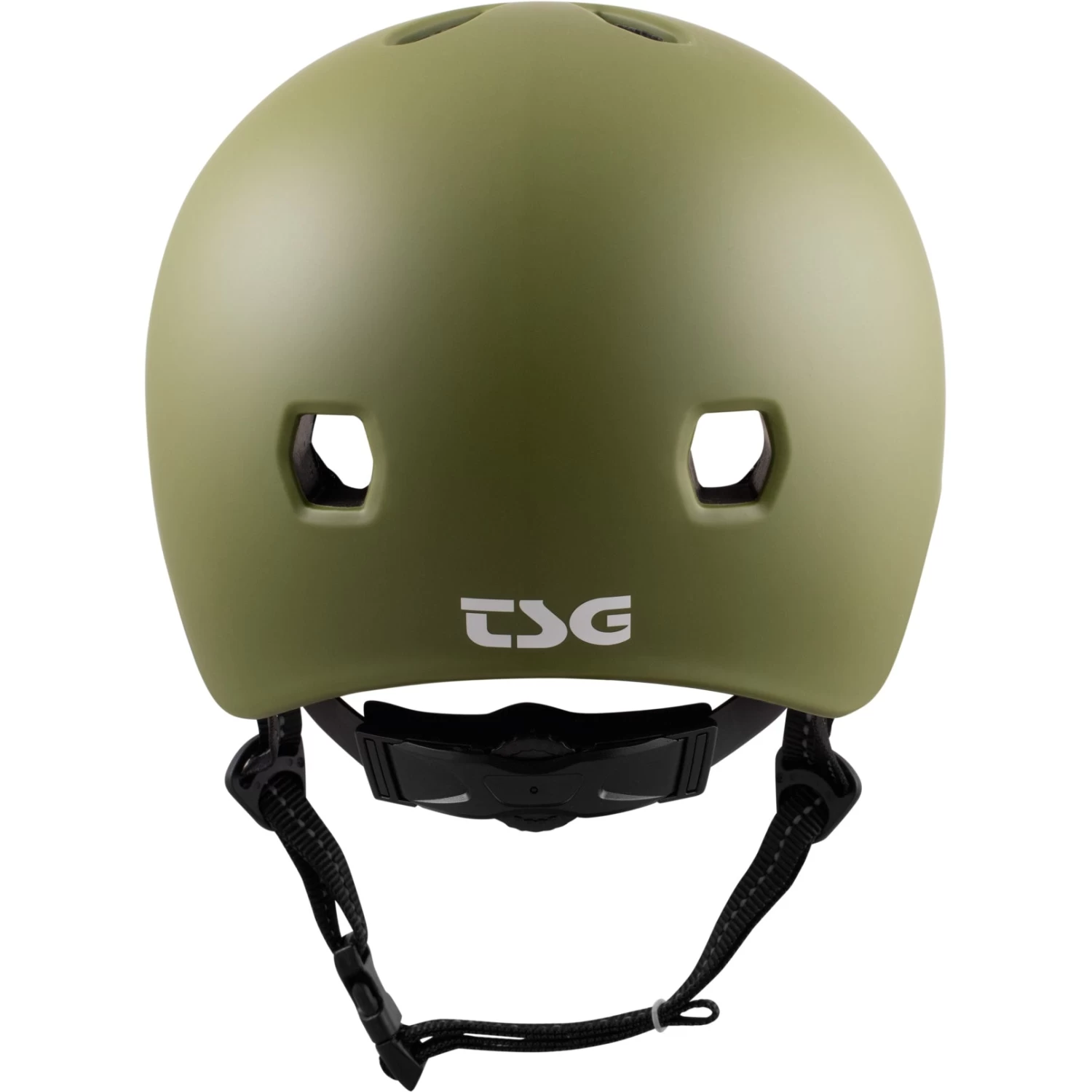 TSG Meta Solid Color Satin Olive Helmet - Image 2