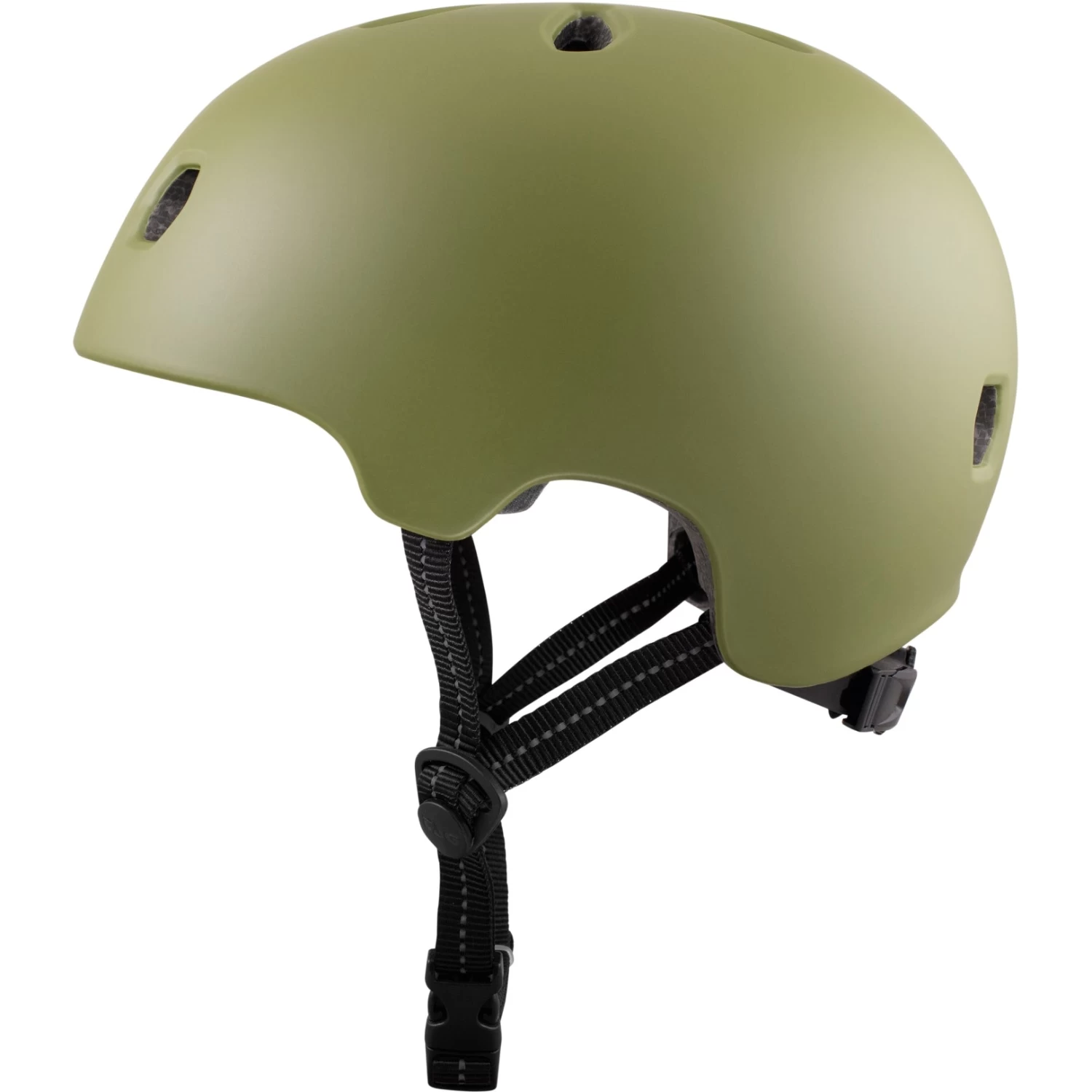 TSG Meta Solid Color Satin Olive Helmet - Image 5