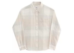 Vans Easy Plaid Flannel Long Sleeve Women's Shirt Sandshell
