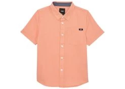 Vans Houser Kid's Short Sleeve Shirt Melon