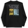 Vans Off The Wall Stacked Up Long Sleeve Tee Black