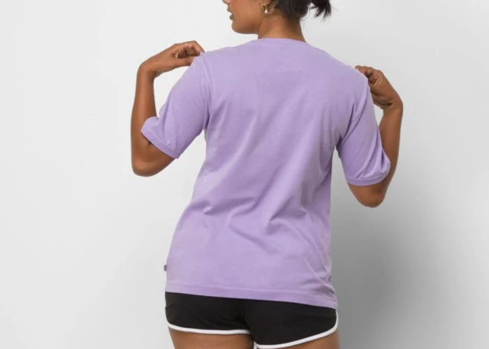 Vans Pocket V Women's T-Shirt Lavender Fog - Image 2
