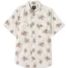 Brixton Wayne Short Sleeve Woven Shirt Off White Wild Floral