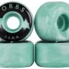 Welcome Orbs Specters 52MM 99a Swirl Teal/White Skateboard Wheels